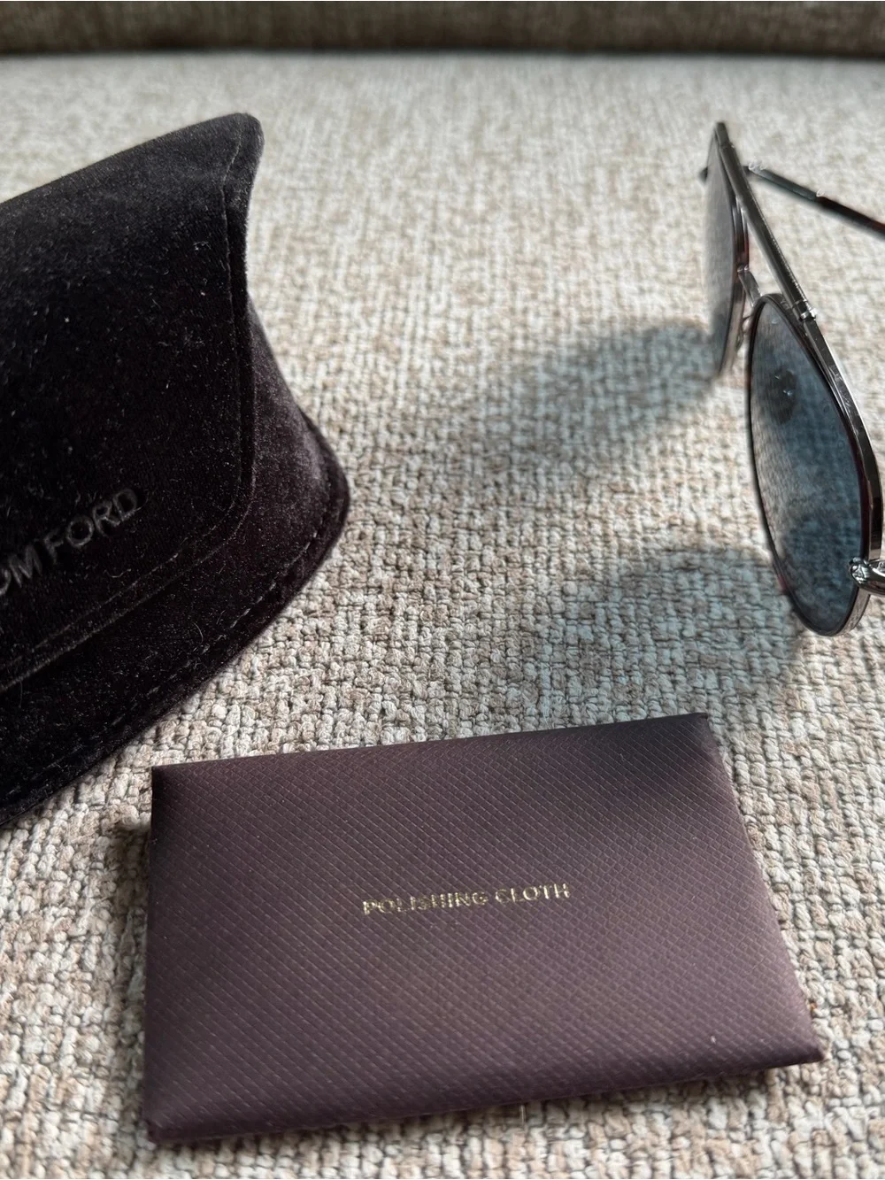 Tom Ford Men's Aviator Sunglasses in Black and Silver